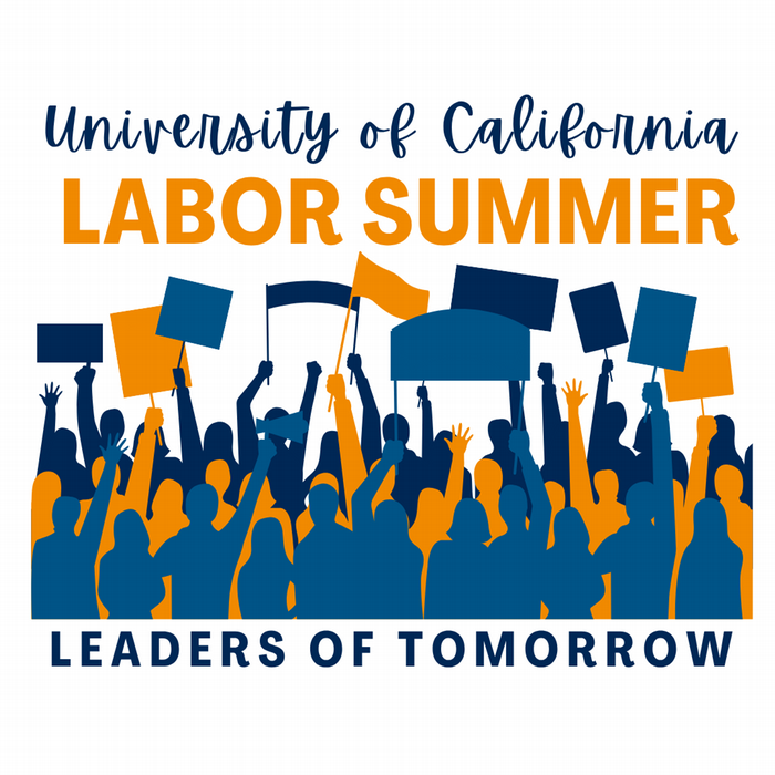 Labor Summer People and Signs Logo